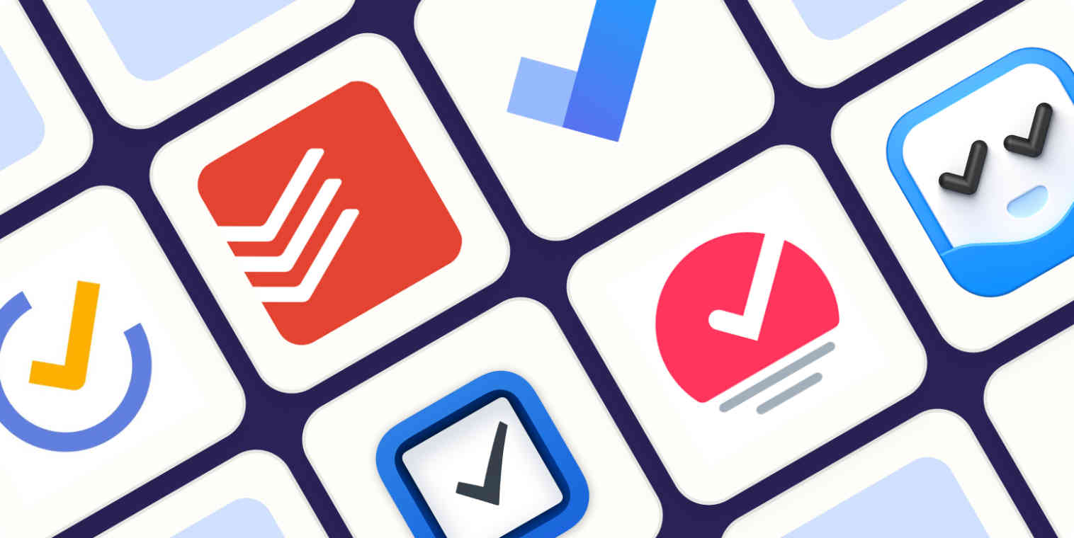 Hero image with the logos of the best to-do list apps for iPhone