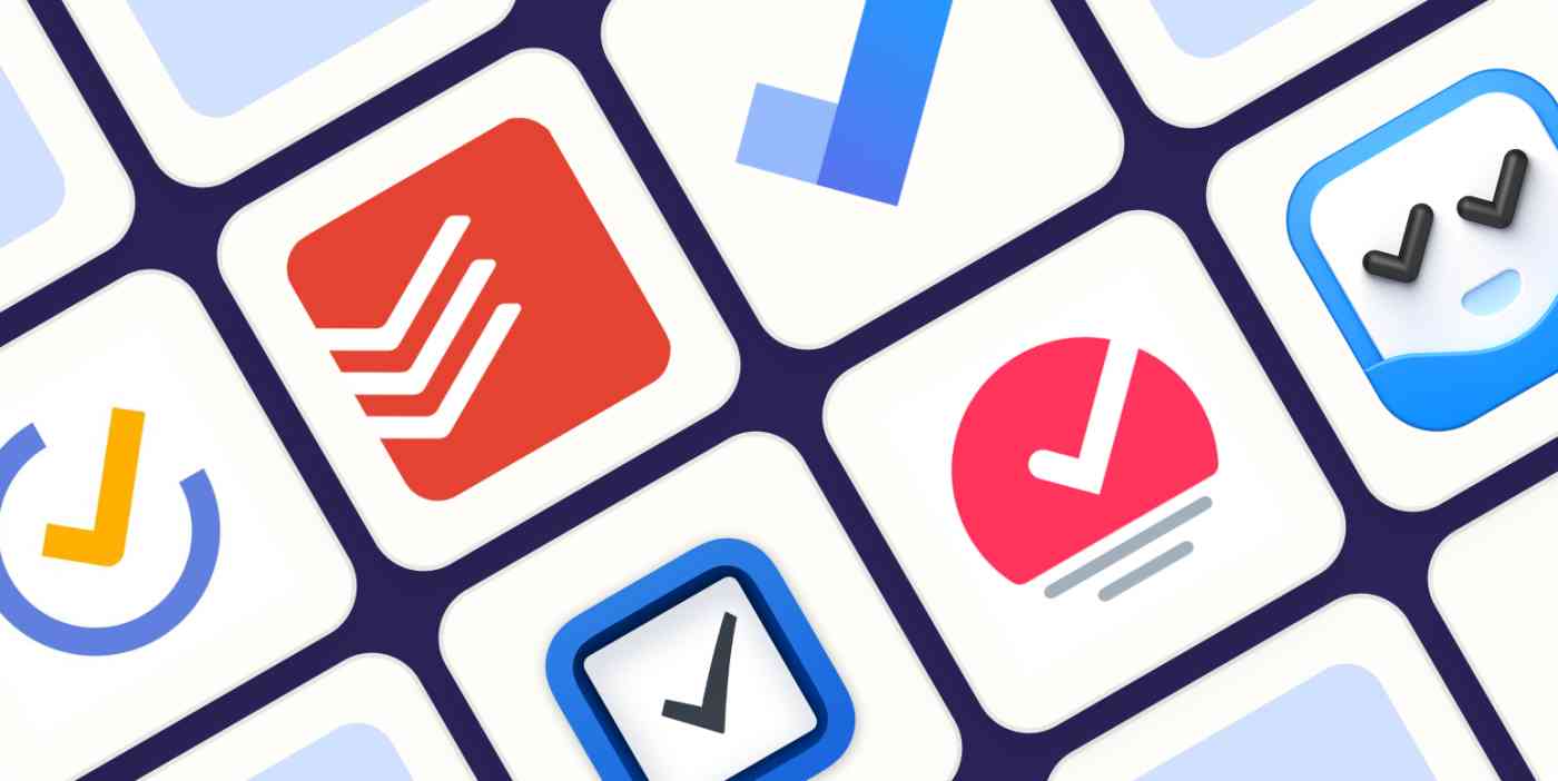 Hero image with the logos of the best to-do list apps for iPhone