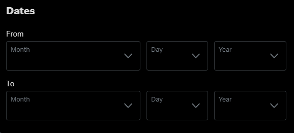 Search Tweets by date range