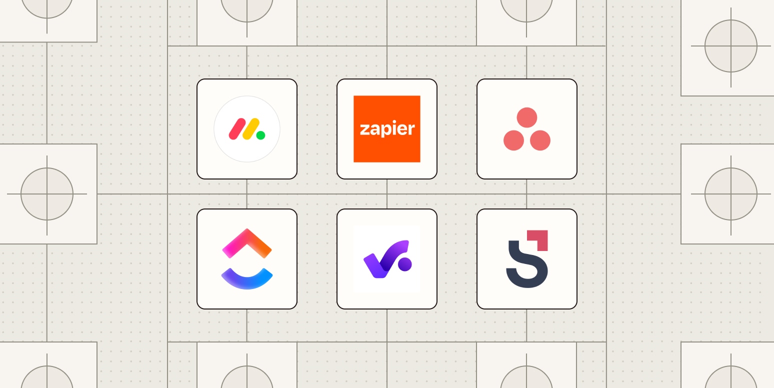 Hero image with the logos of the best creative project management software