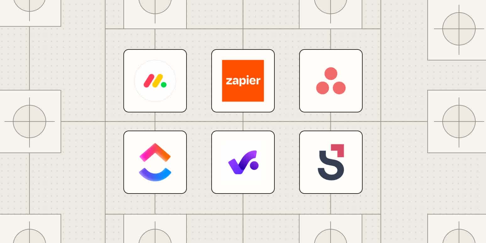 Hero image with the logos of the best creative project management software