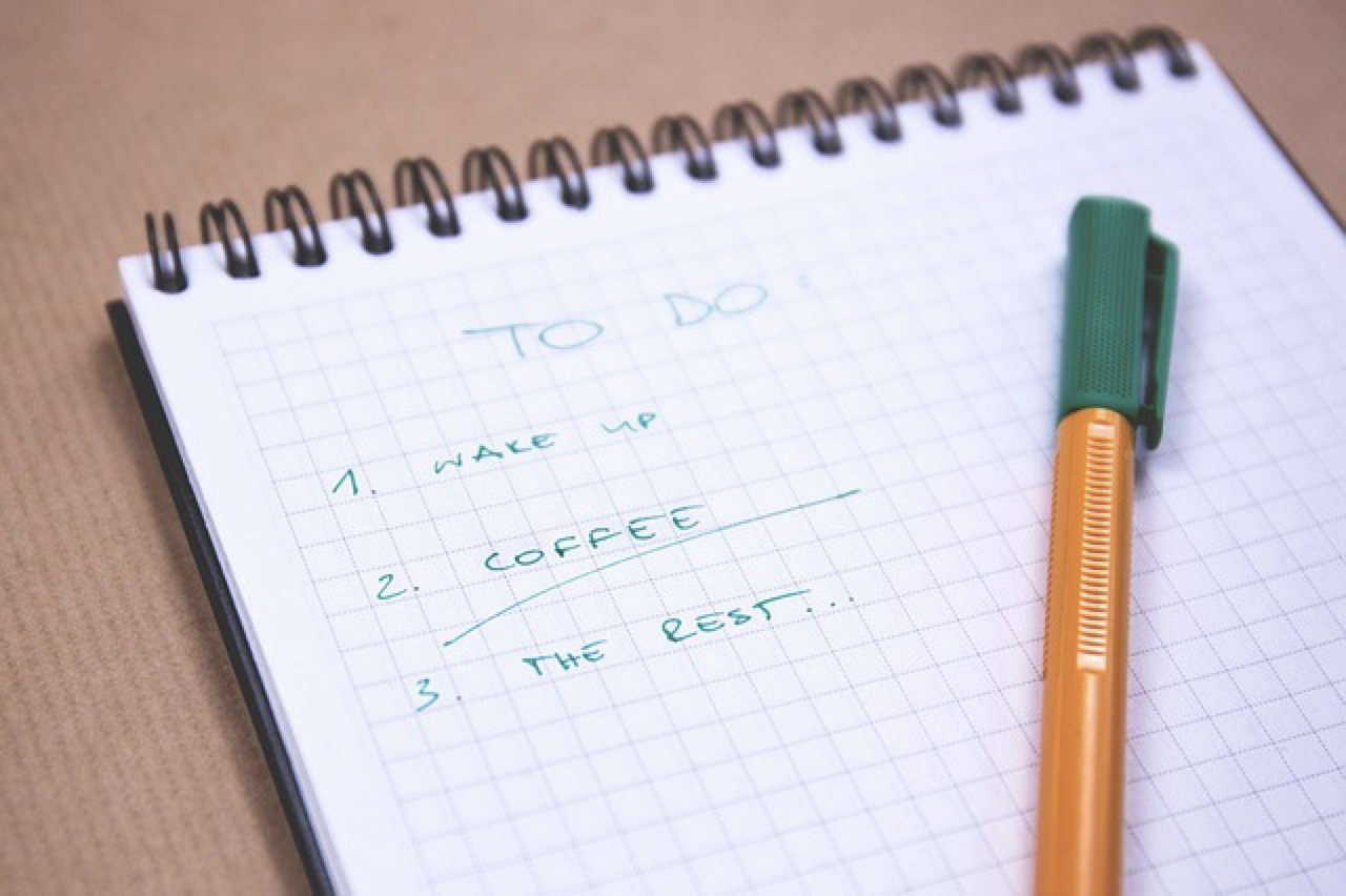 notepad to-do list