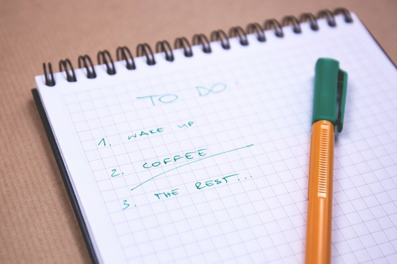 notepad to-do list