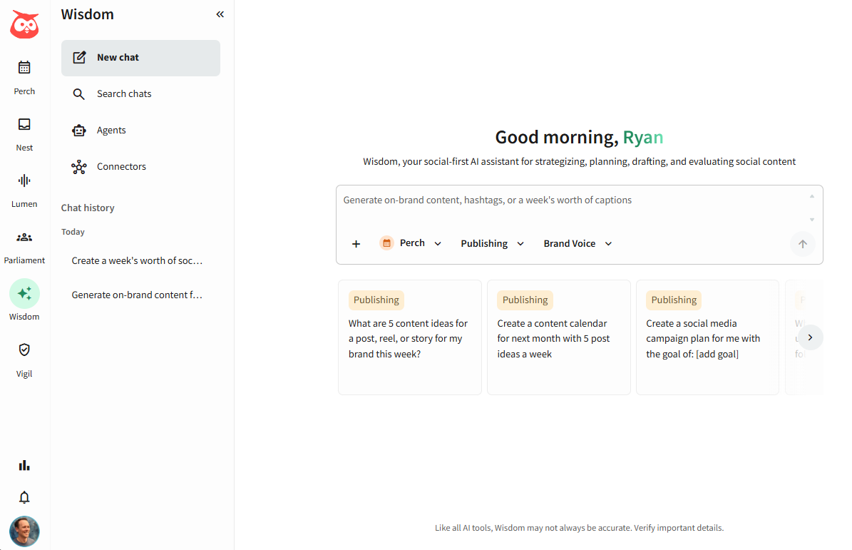 Wisdom, Hootsuite's AI assistant