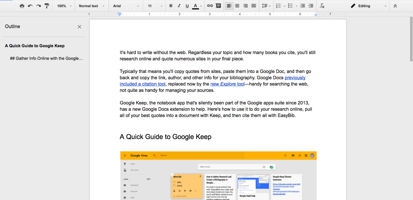 Format Google Docs document for WordPress