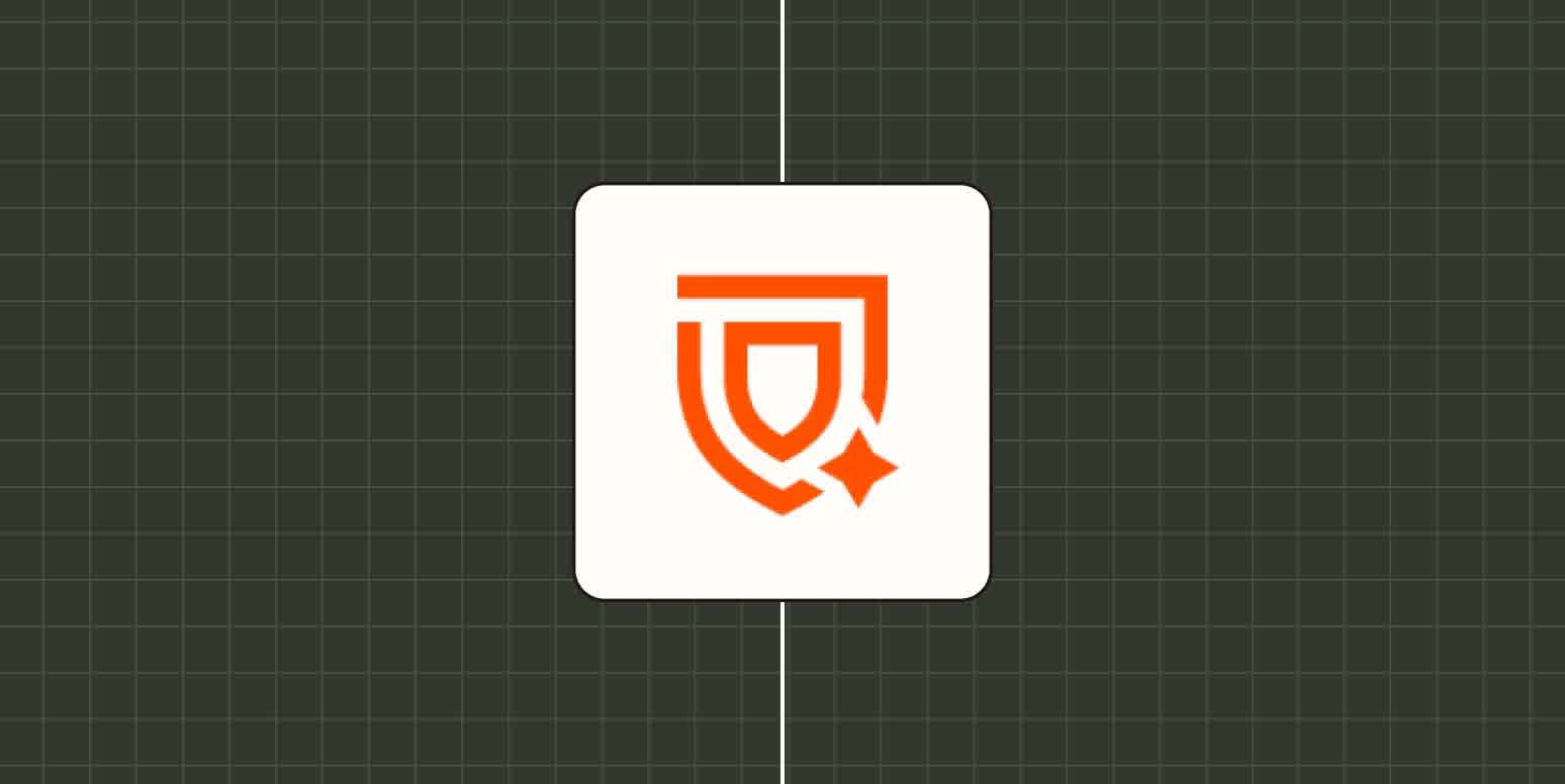 The AI Guardrails by Zapier logo against a dark green grid