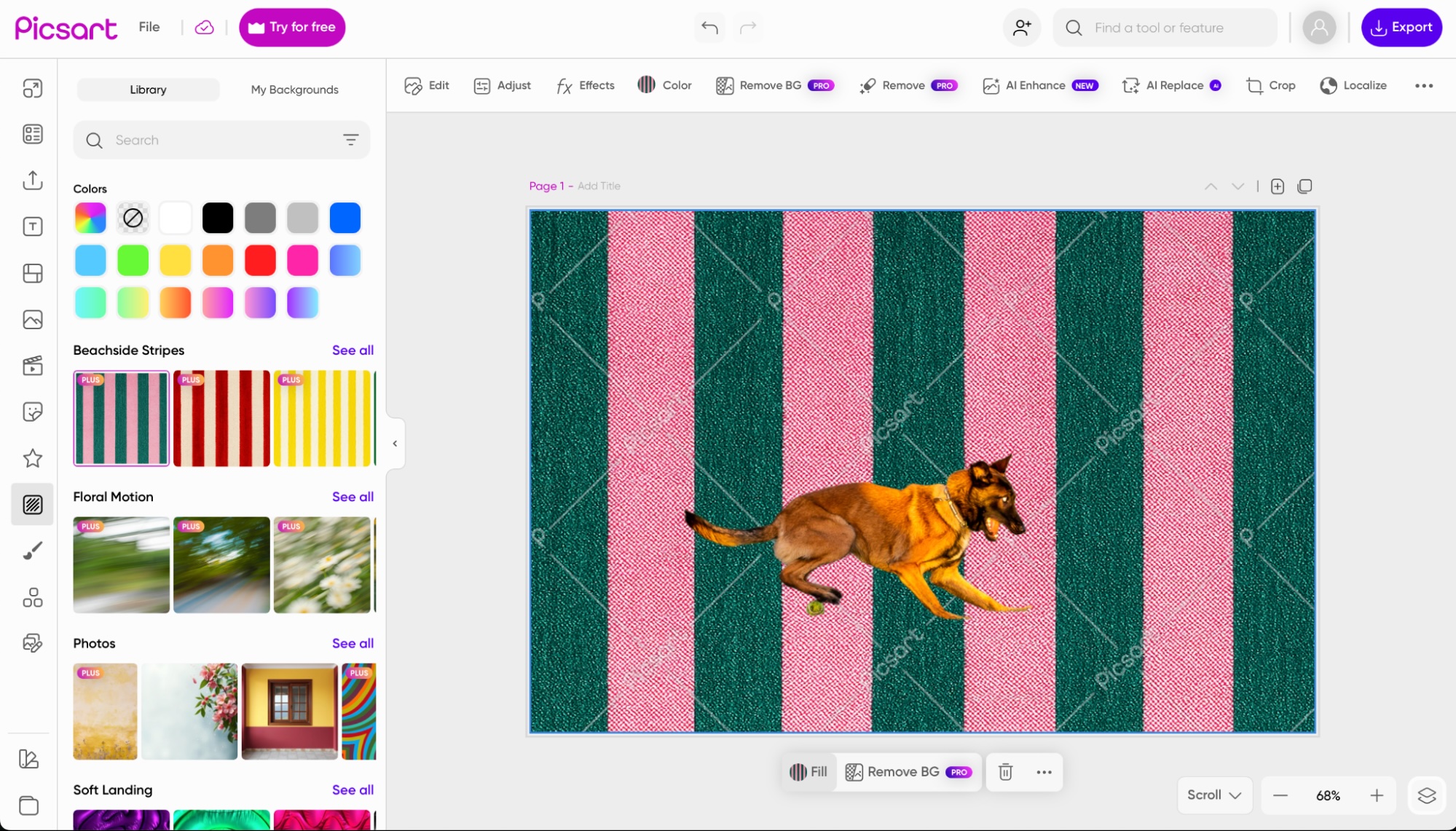 Picsart, a top AI image editor