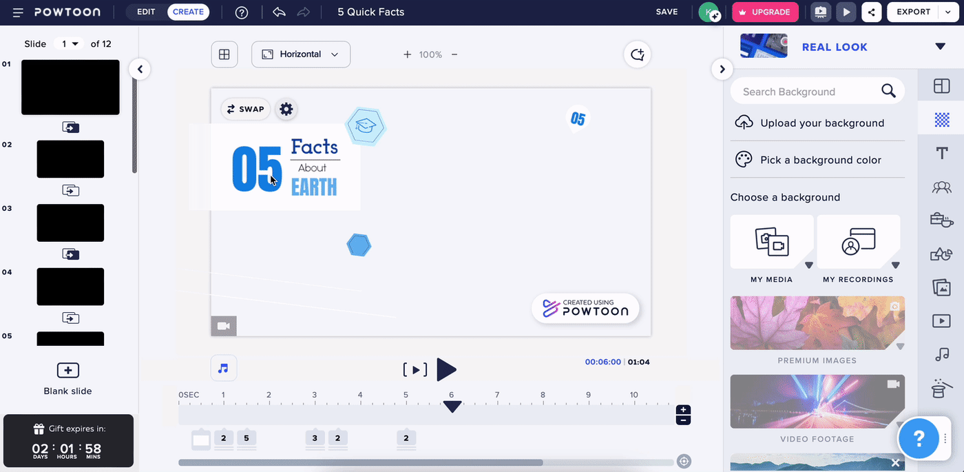 Downloading your Prezi Design projects as GIFs – Prezi Support Center