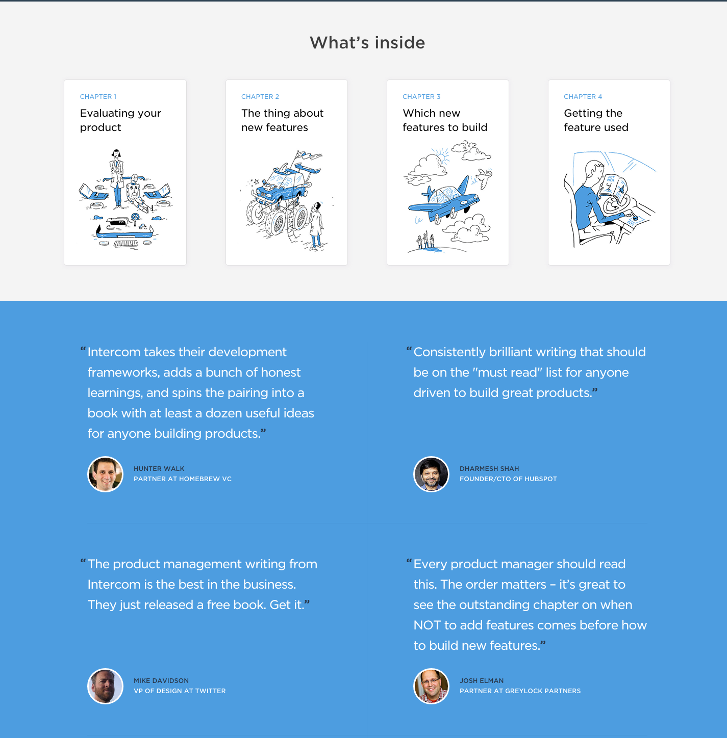 Intercom book endorsements