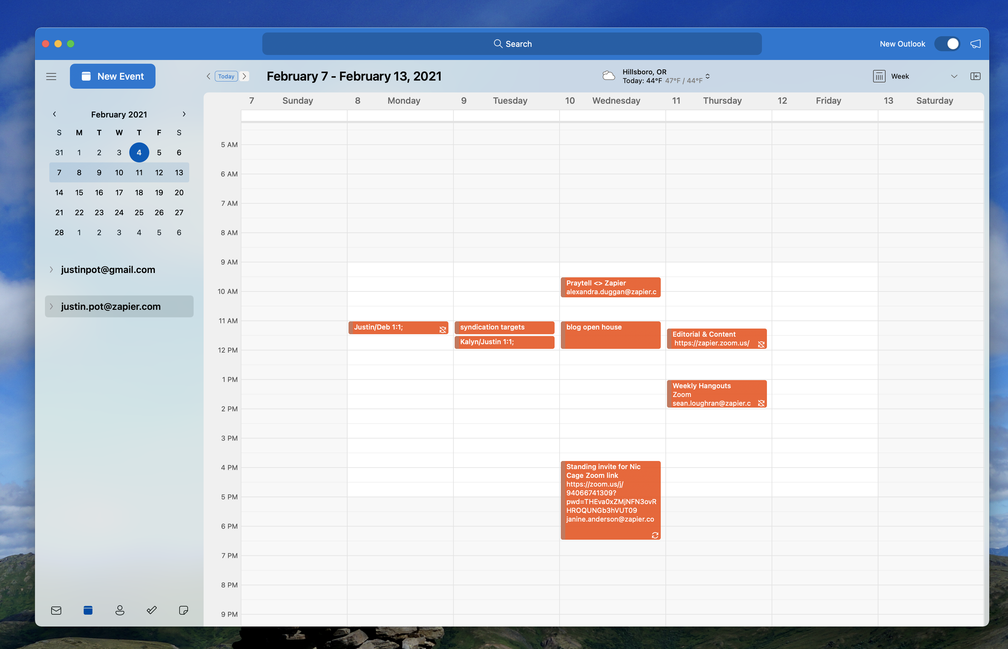 free simple calendar for osx