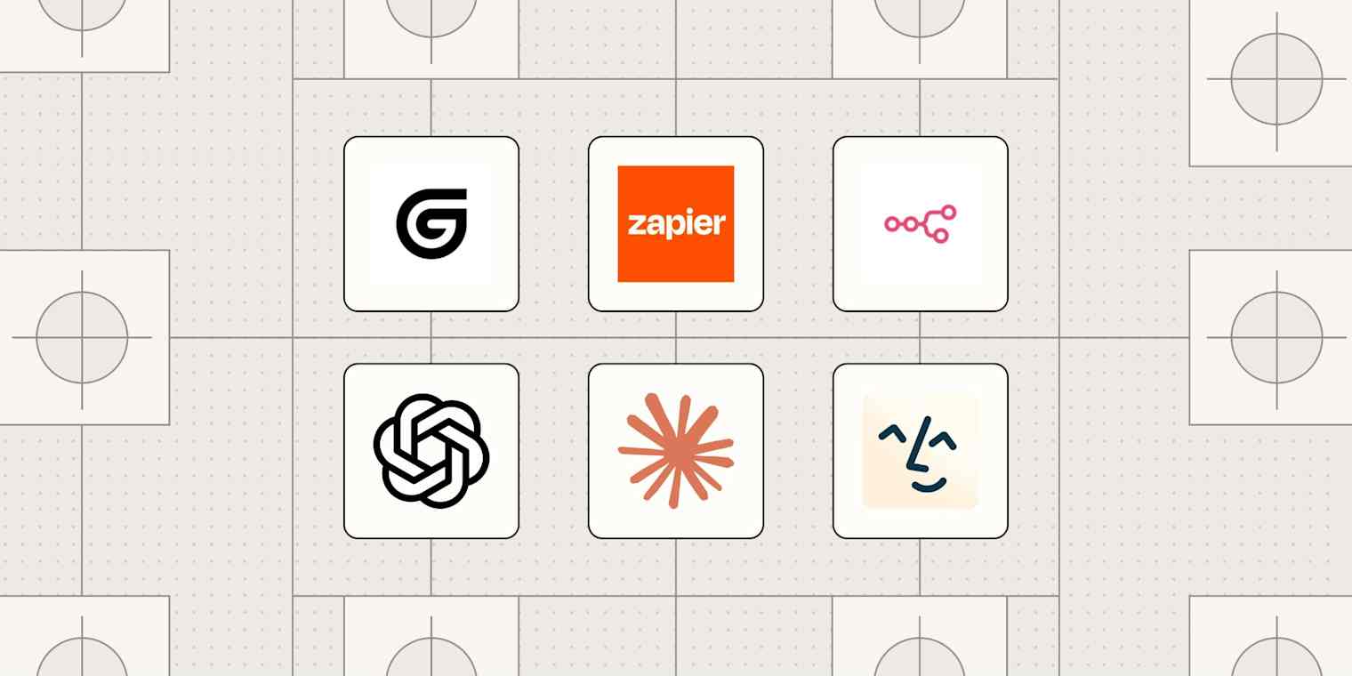 Gumloop, Zapier, n8n, ChatGPT, Claude, and Lindy logos