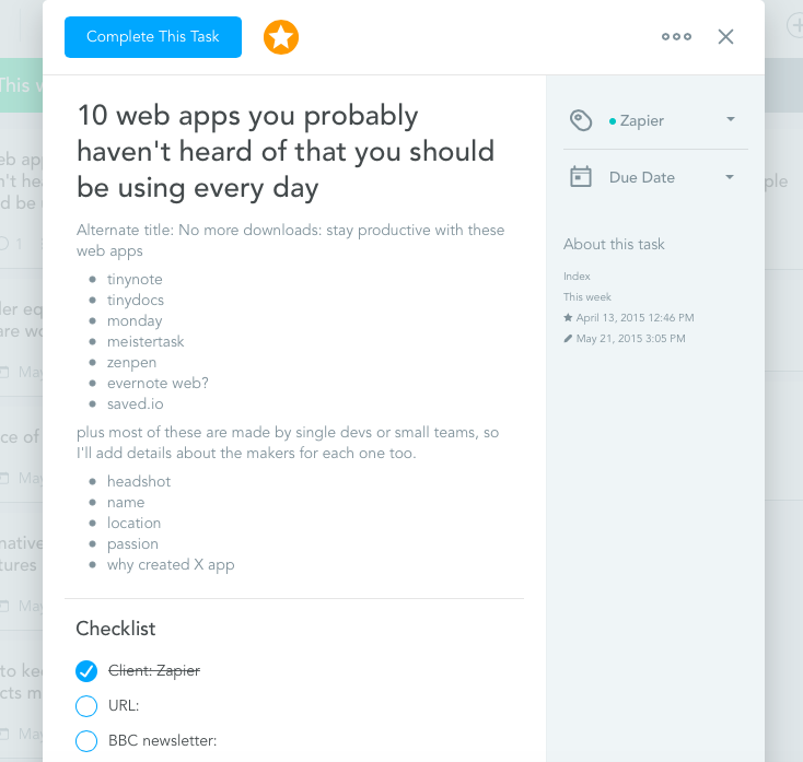 MeisterTask card