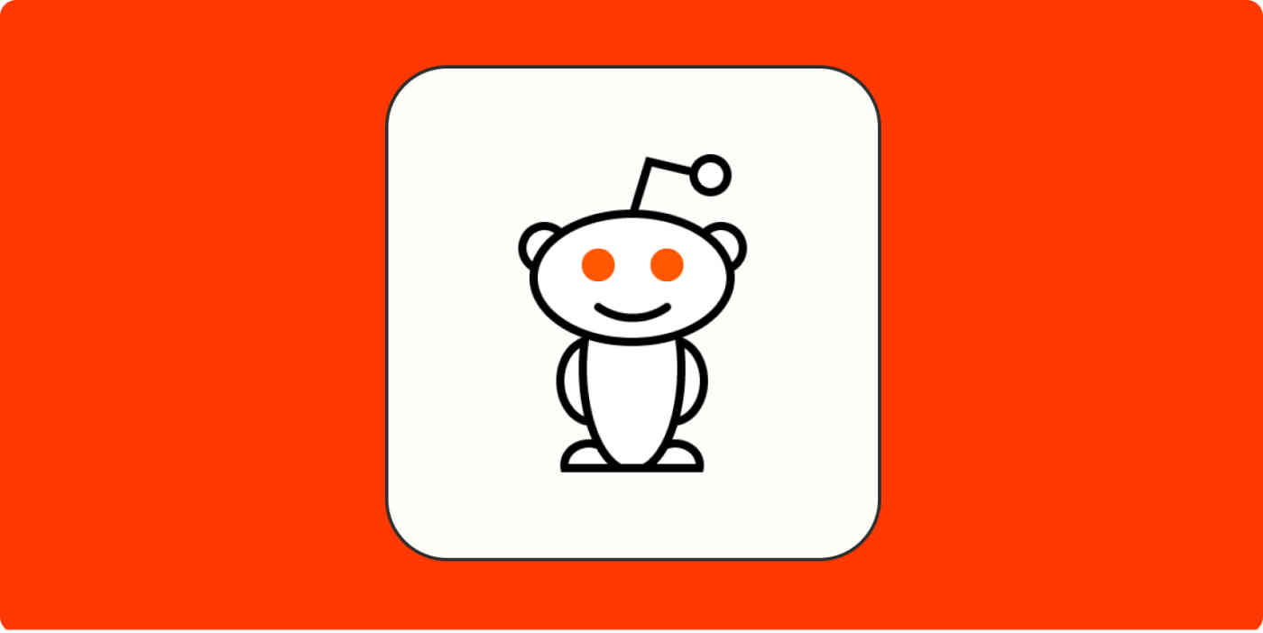A hero image with the Reddit logo