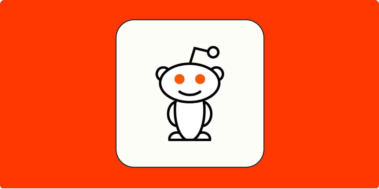 A hero image with the Reddit logo