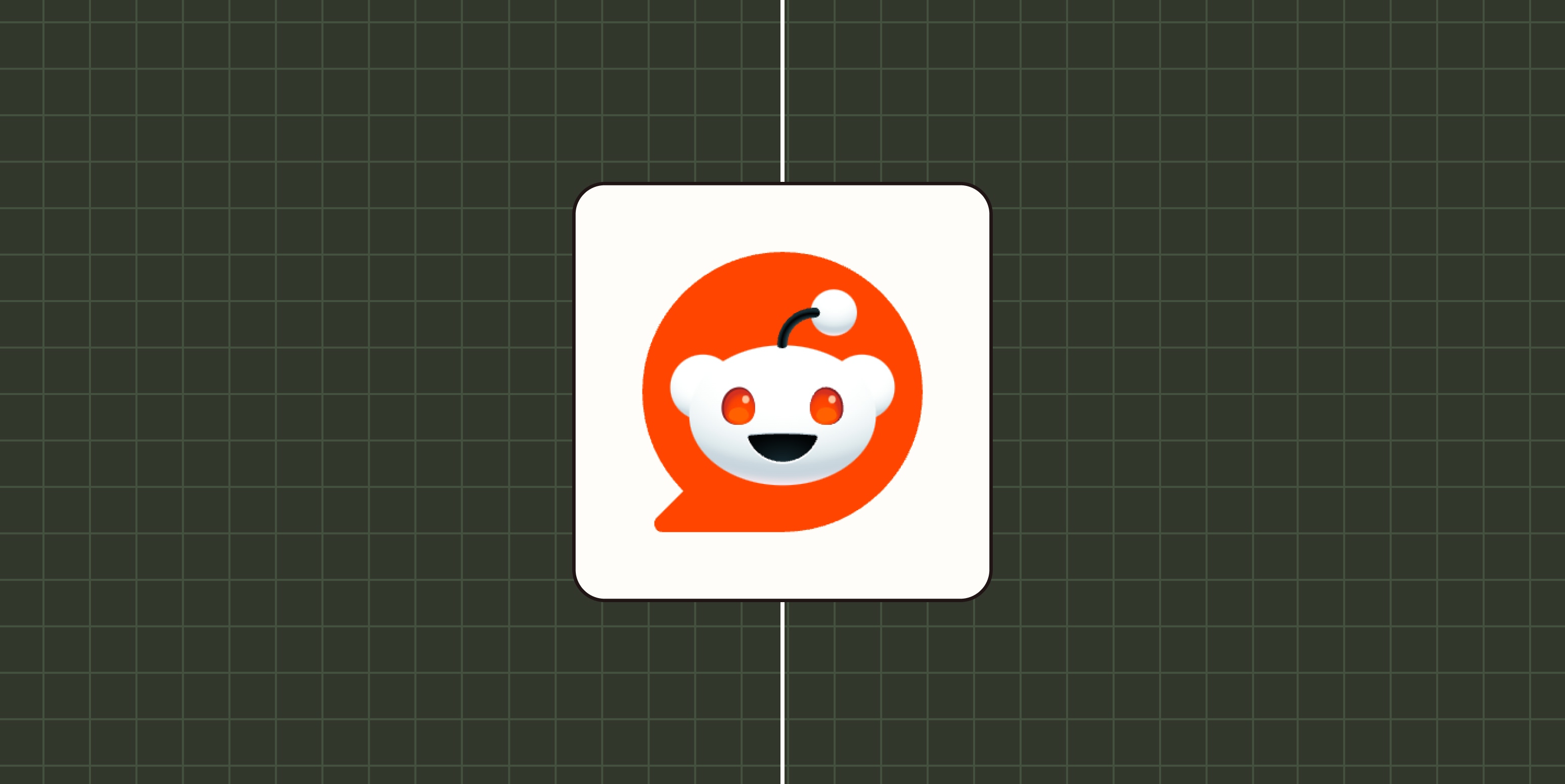 A hero image with the Reddit logo