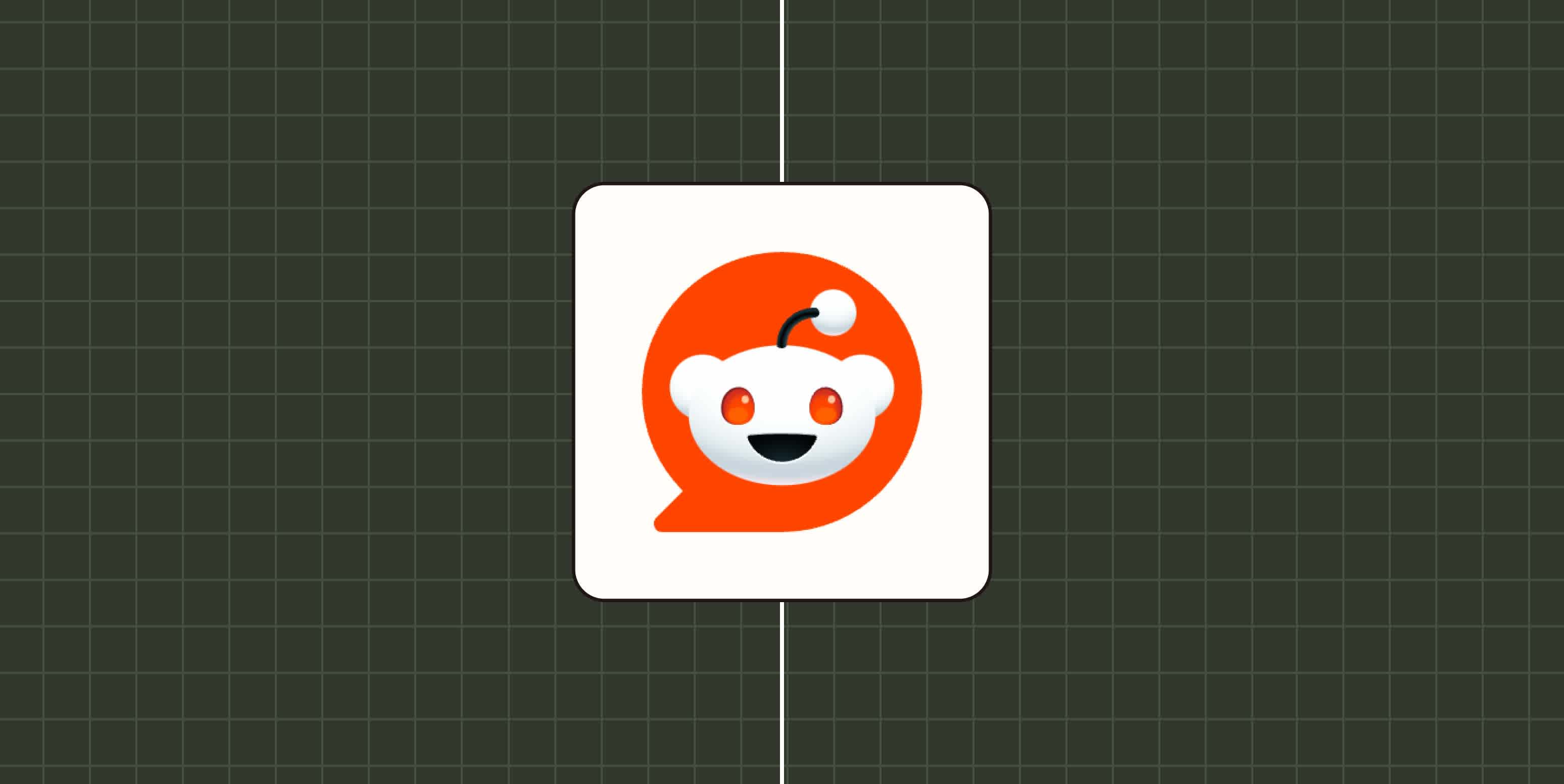 A hero image with the Reddit logo