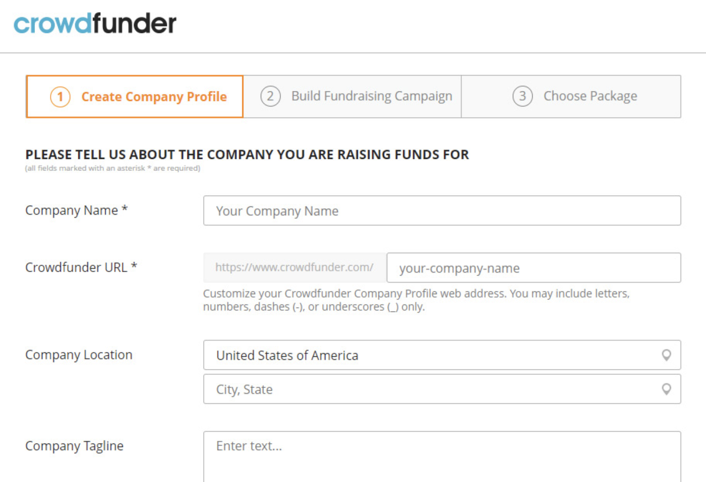 Getting started with Crowdfunder