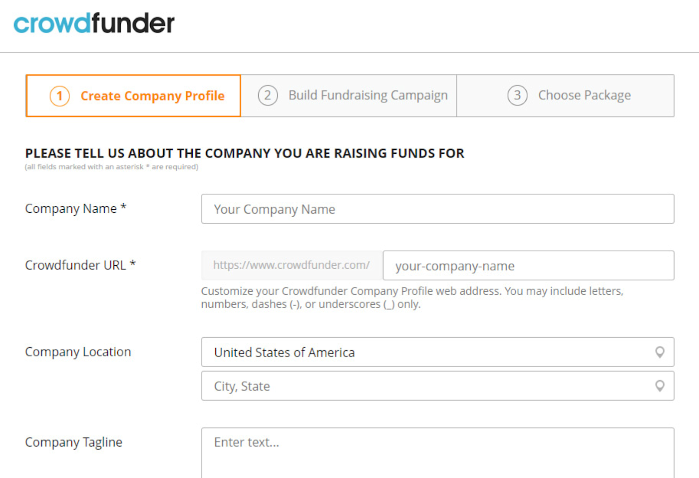 Getting started with Crowdfunder