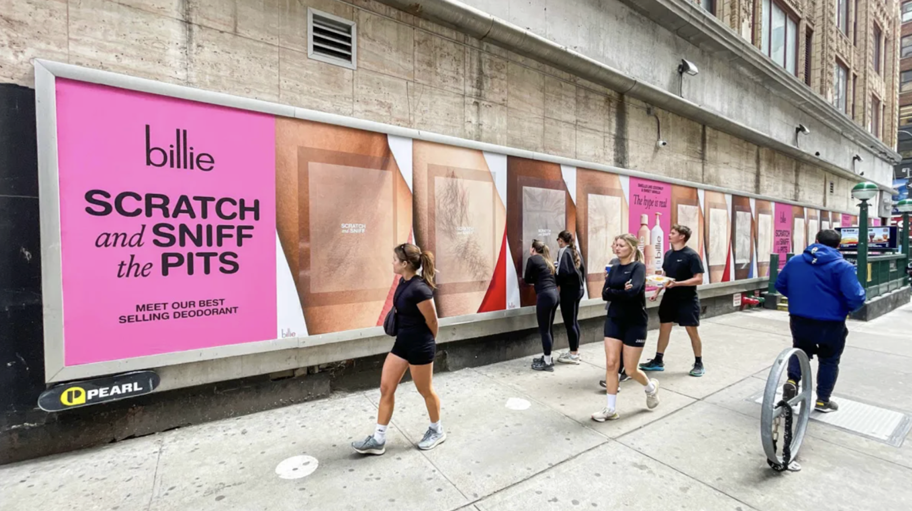 A marketing campaign example from Billie.