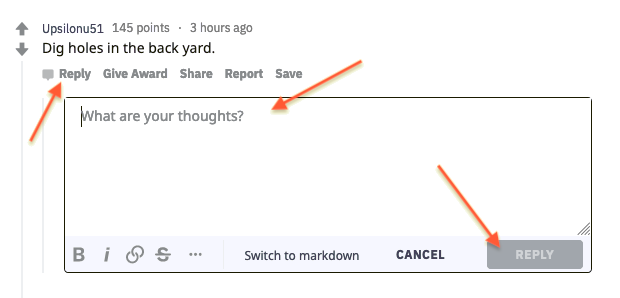 Replying to a comment on Reddit