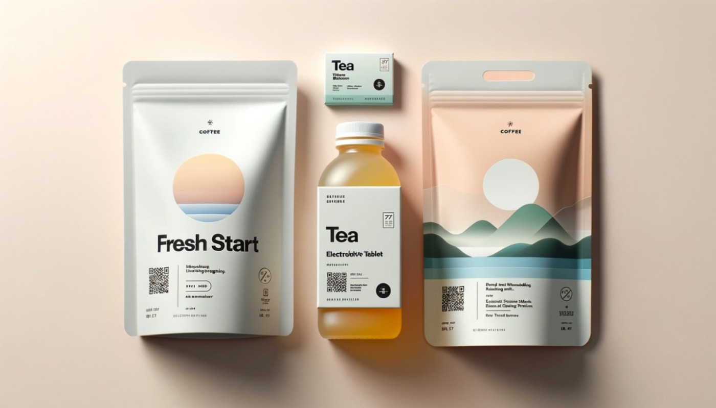 An AI-generated image of tea products