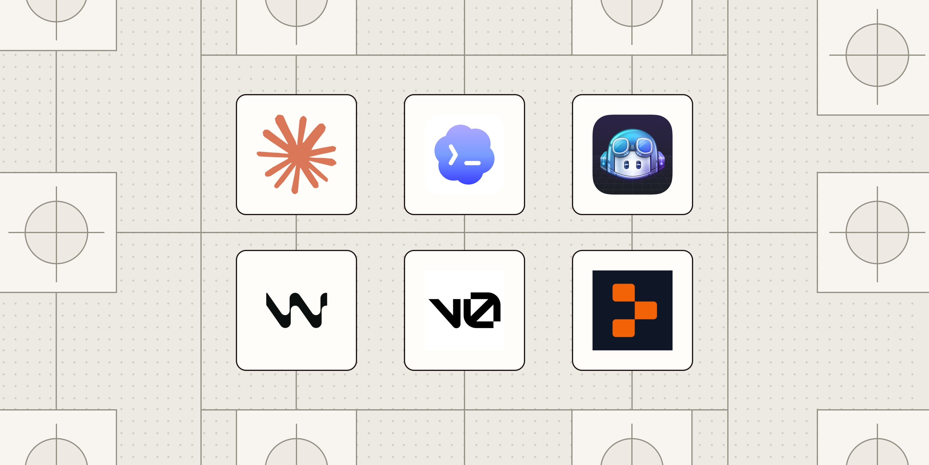 Hero image with the logos of the best Cursor alternatives