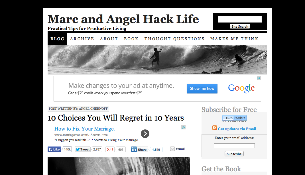 Marc and Angel Hack Life