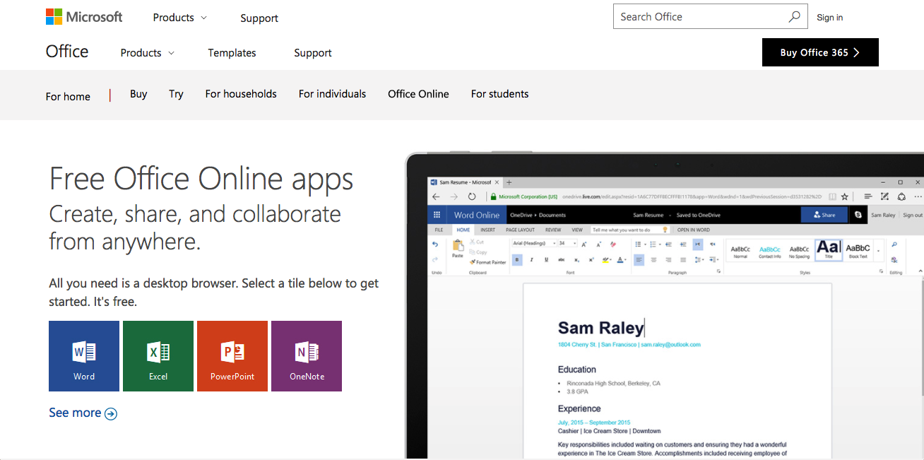 Microsoft Office Online