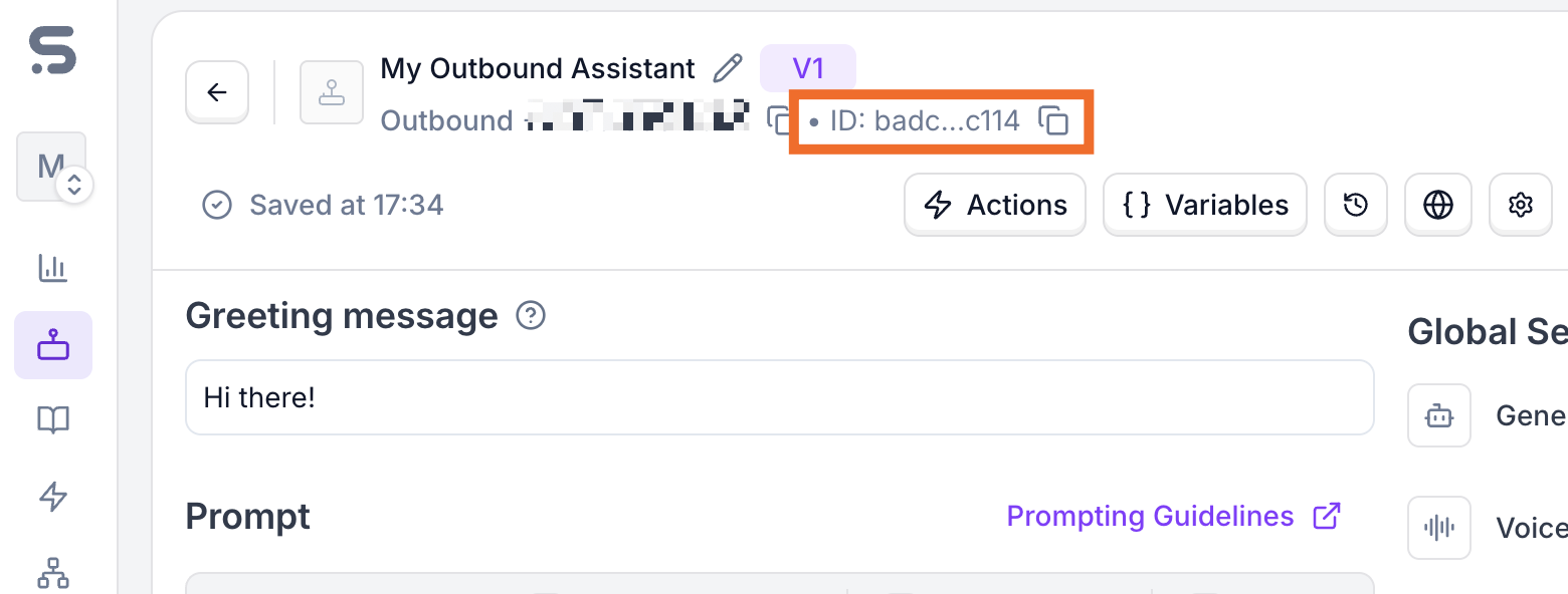 The Agents tab inside Synthflow AI