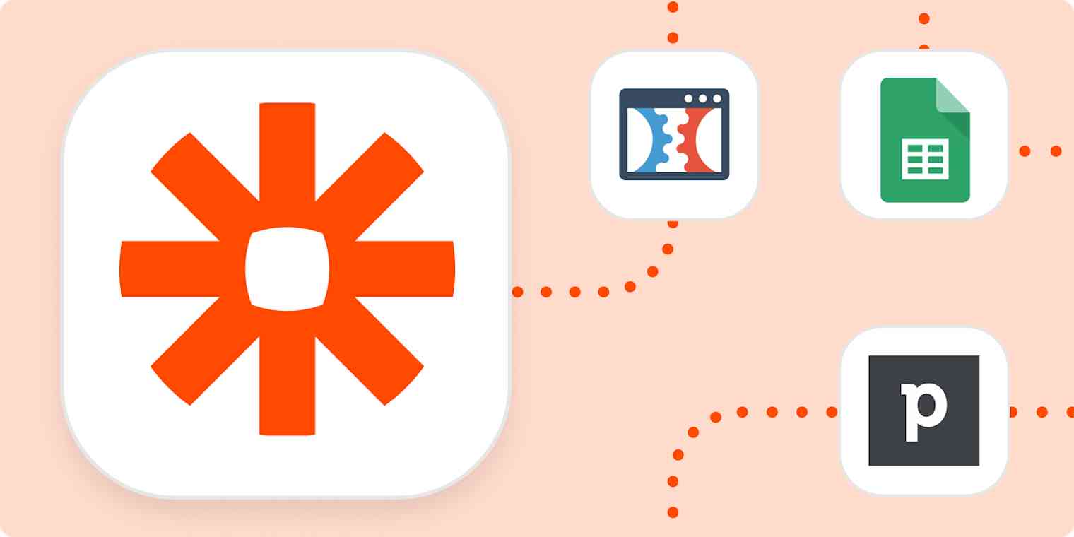 The logos for Zapier, ClickFunnels, Google Sheets, and Pipedrive.