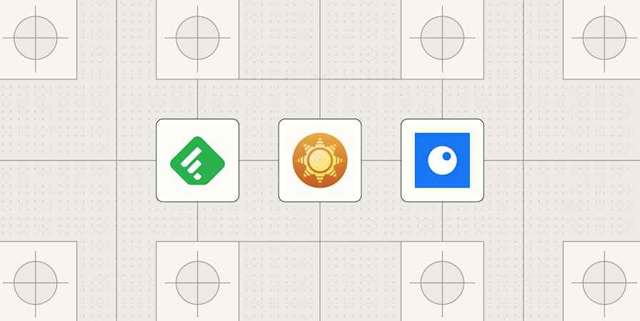 Hero image with the logos of the best RSS readers