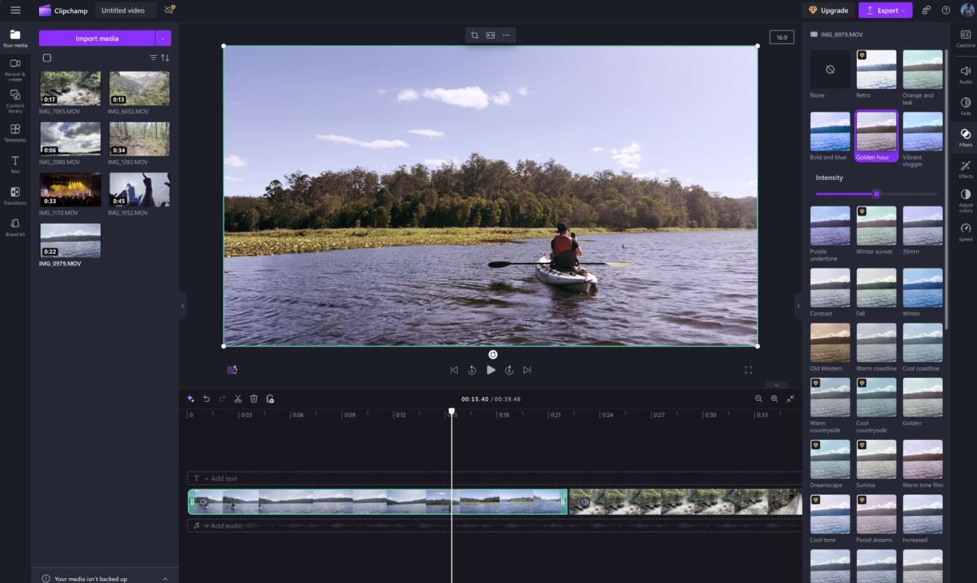 Clipchamp, our pick for the best online video editor