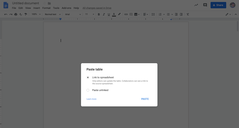 How To Insert A Document In Google Sheets