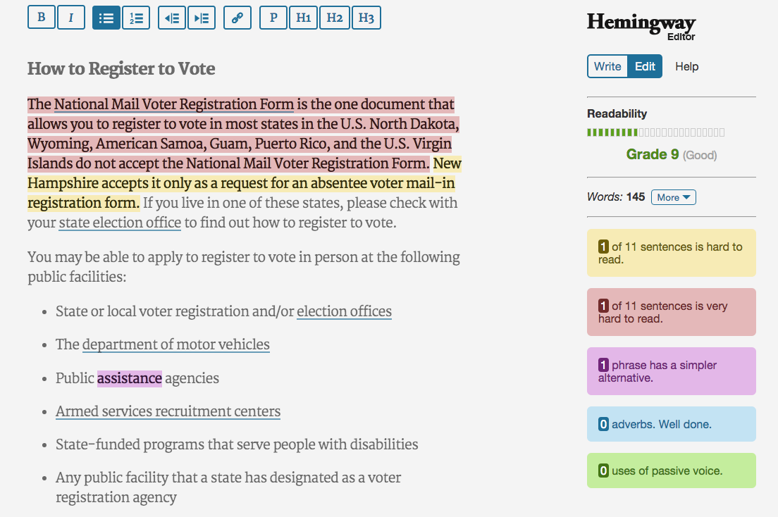 Hemingway Editor