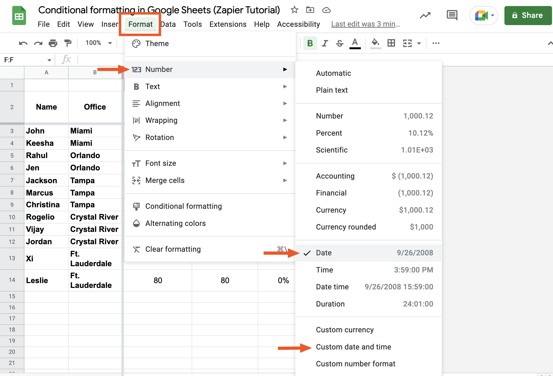 How to do a character count in Google Sheets