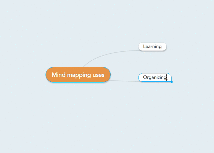 Add branches to your mind map