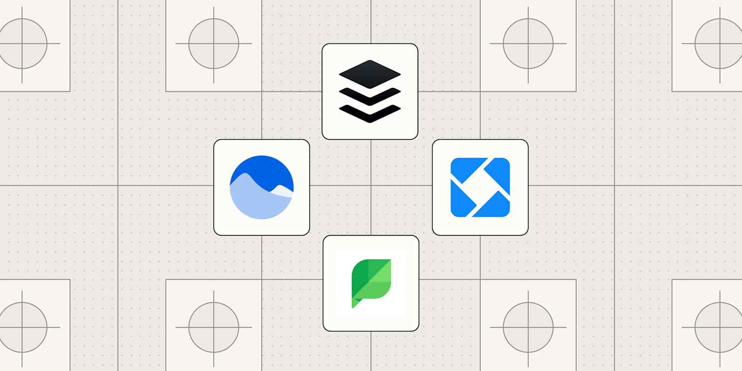 Grid of app icons for Buffer, Vista Social, Iconosquare, and Sprout Social.