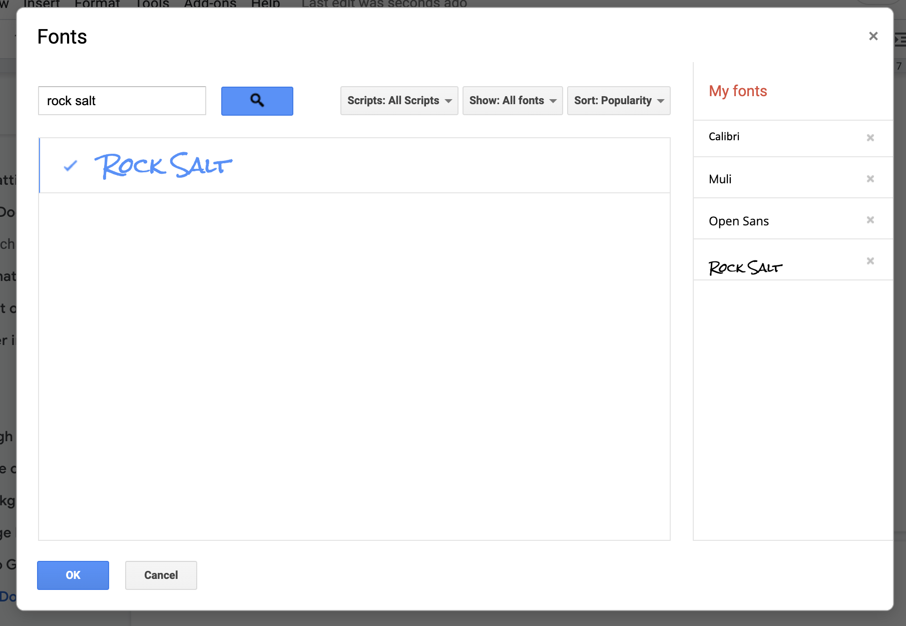 How to add more fonts to Google Docs