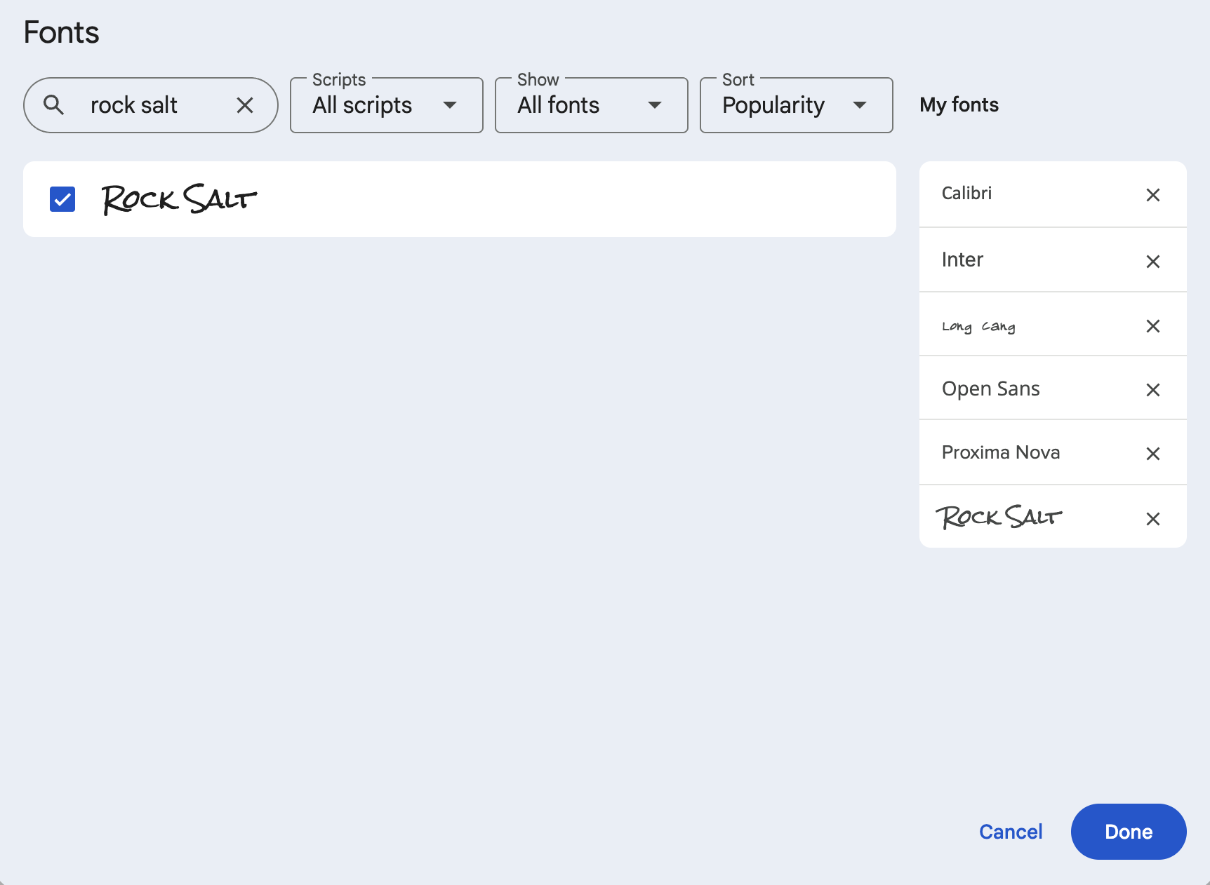 Comment afficher différentes polices et une liste de vos polices dans Google Docs.