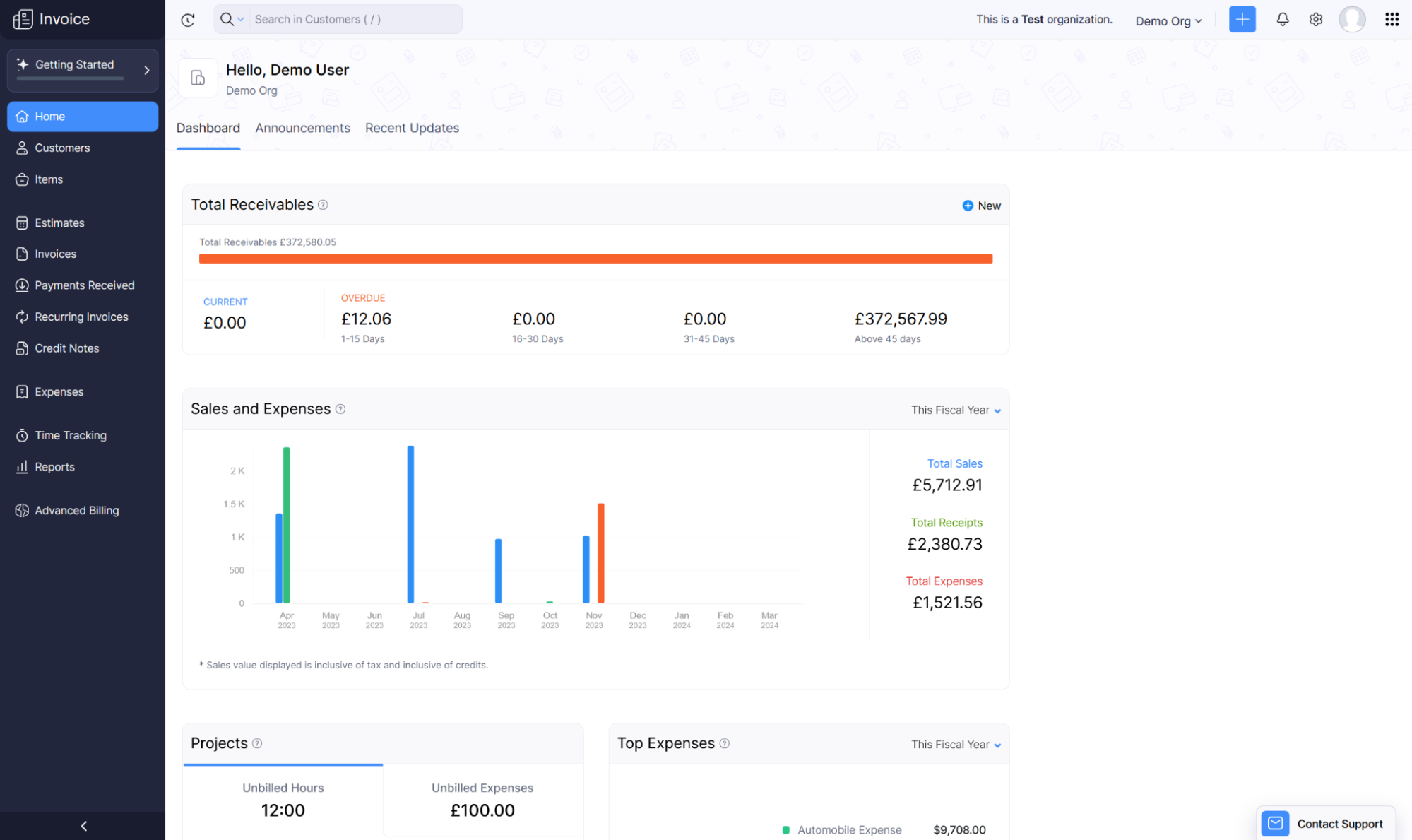 Zoho Invoice, our pick for the best free invoicing app