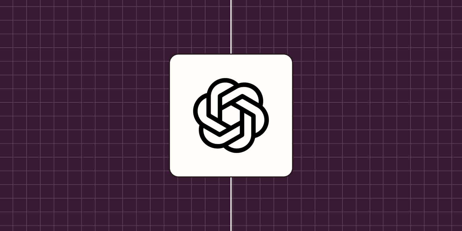 Screenshot of ChatGPT logo on a purple background