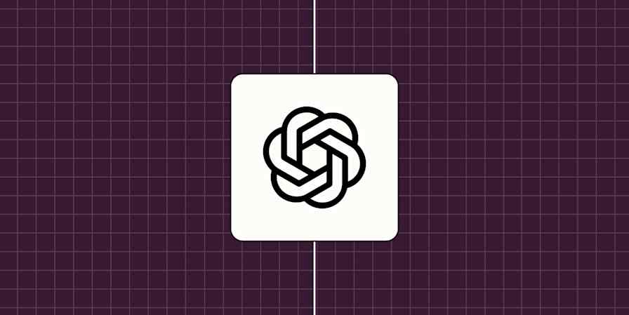 Screenshot of ChatGPT logo on a purple background