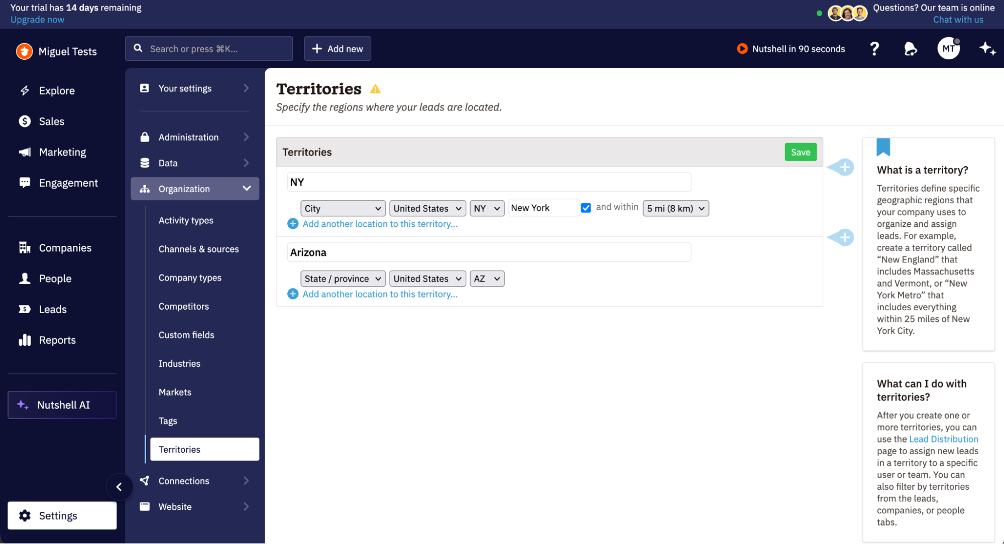 Nutshell CRM, our pick for the best CRM for sales management