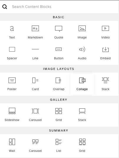https://images.ctfassets.net/lzny33ho1g45/6x8i7wO3qg90YkxbRTGKgh/44d186528d3a6339caa1f5e76d9ae454/Available_content_blocks_in_Squarespace?w=1400