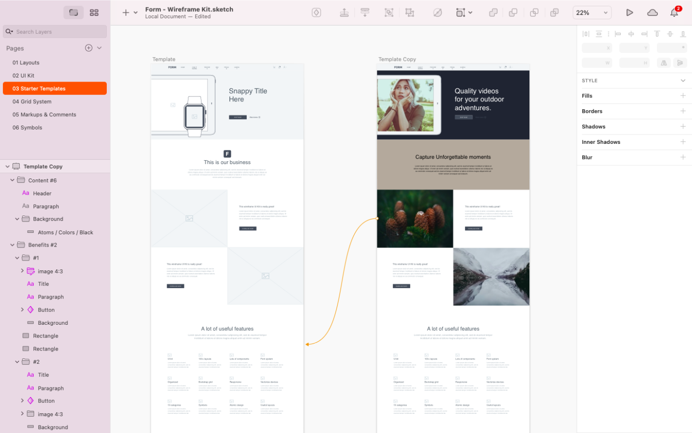 Sketch, our pick for the best wireframe tool for detailed, vector-based designs