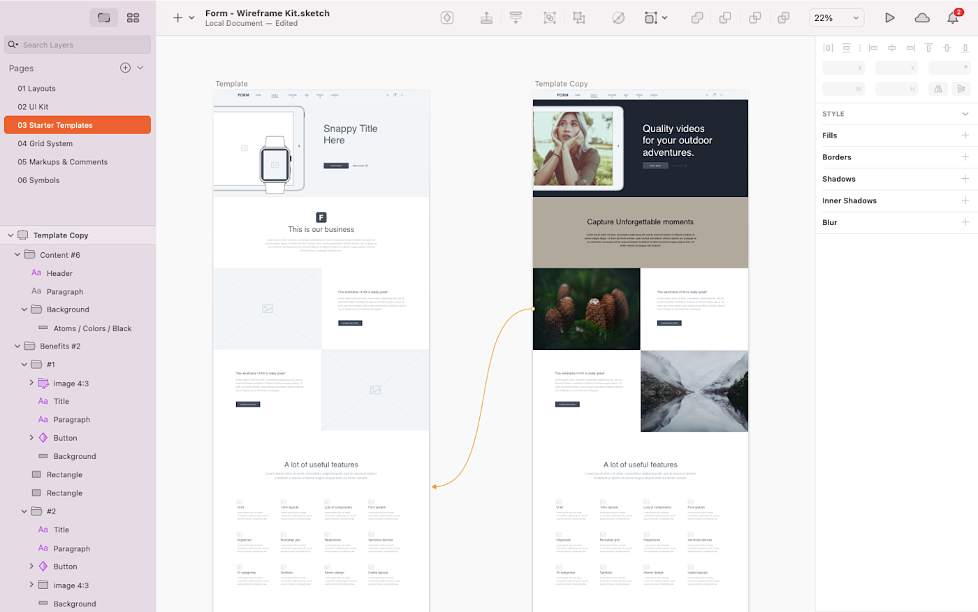 Sketch, our pick for the best wireframe tool for detailed, vector-based designs