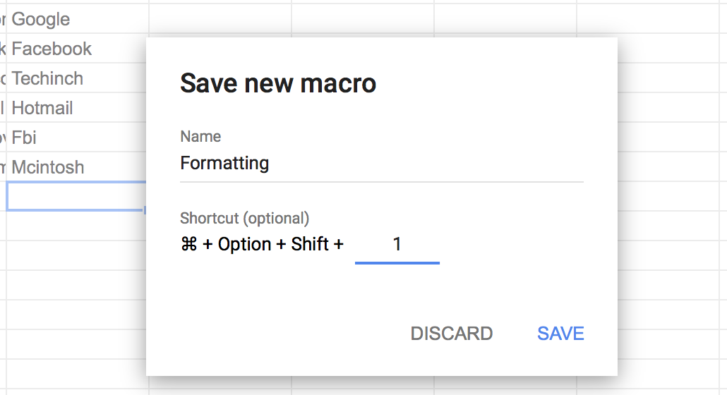 Save Google Sheets Macro