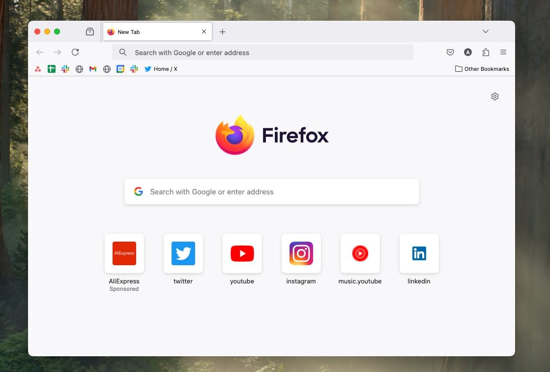 Firefox, our pick for the best web browser for privacy