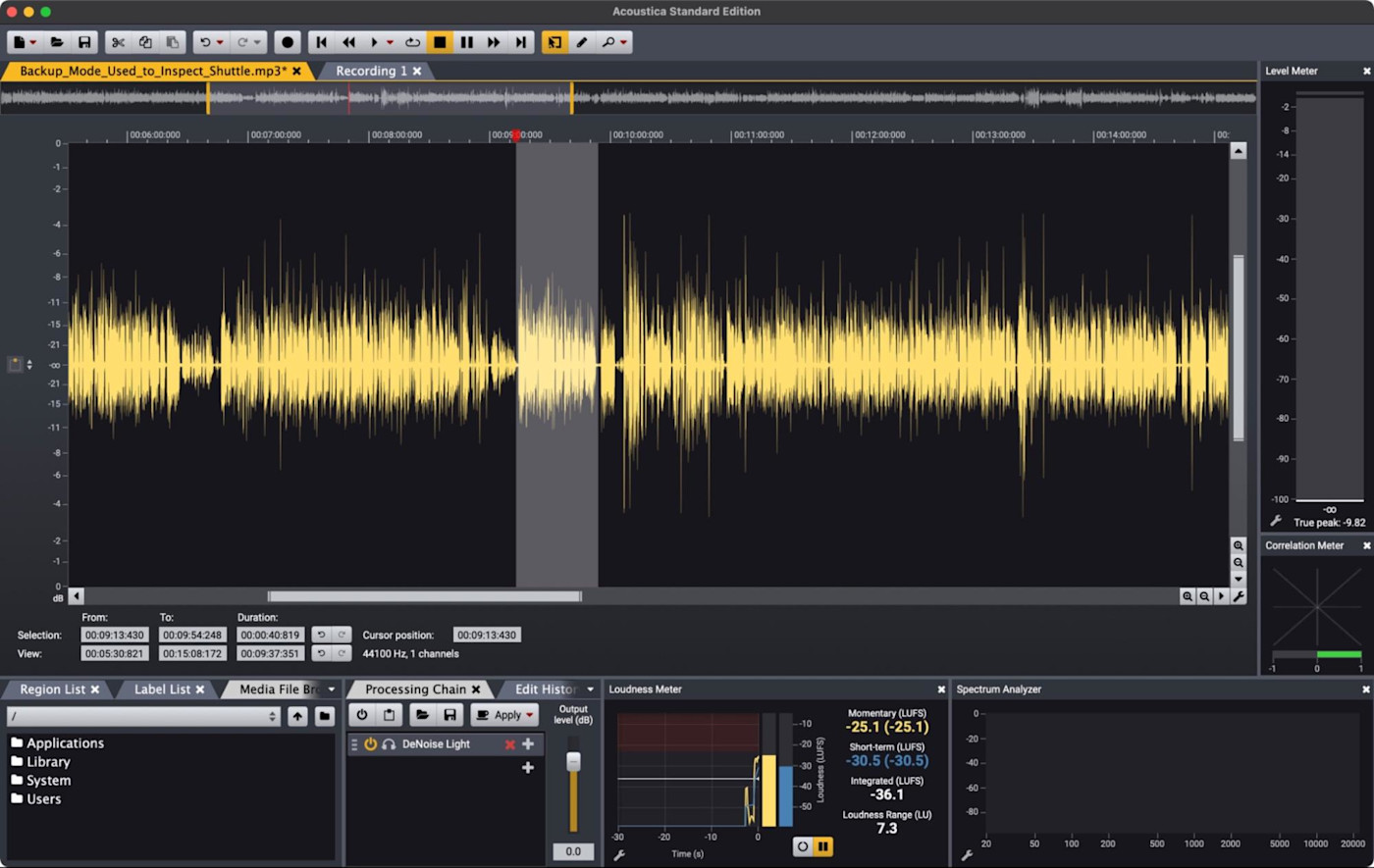 Acoustica, our pick for the best budget alternative to Adobe Audition