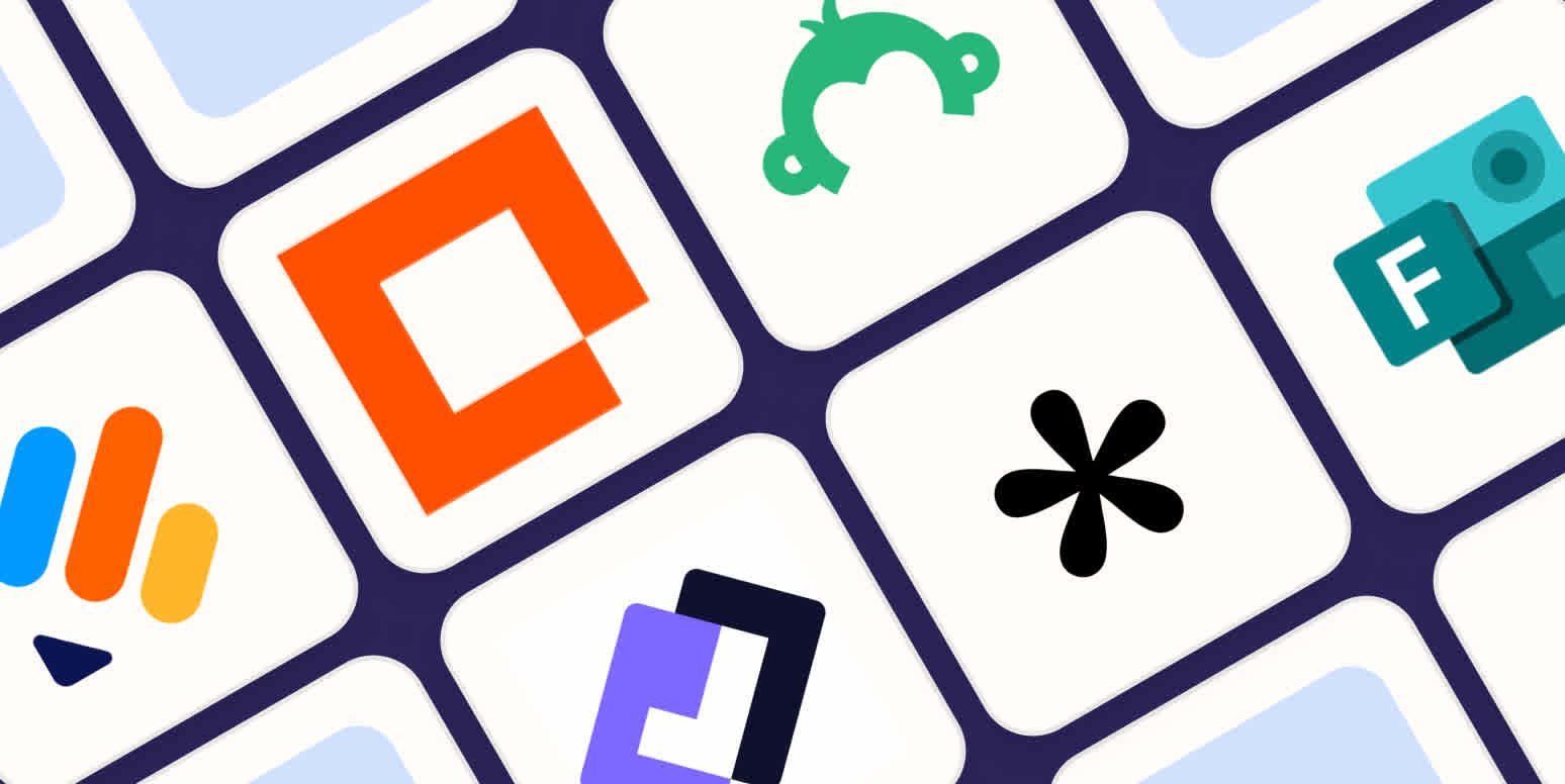 Hero image with the logos of the best Google Forms alternatives